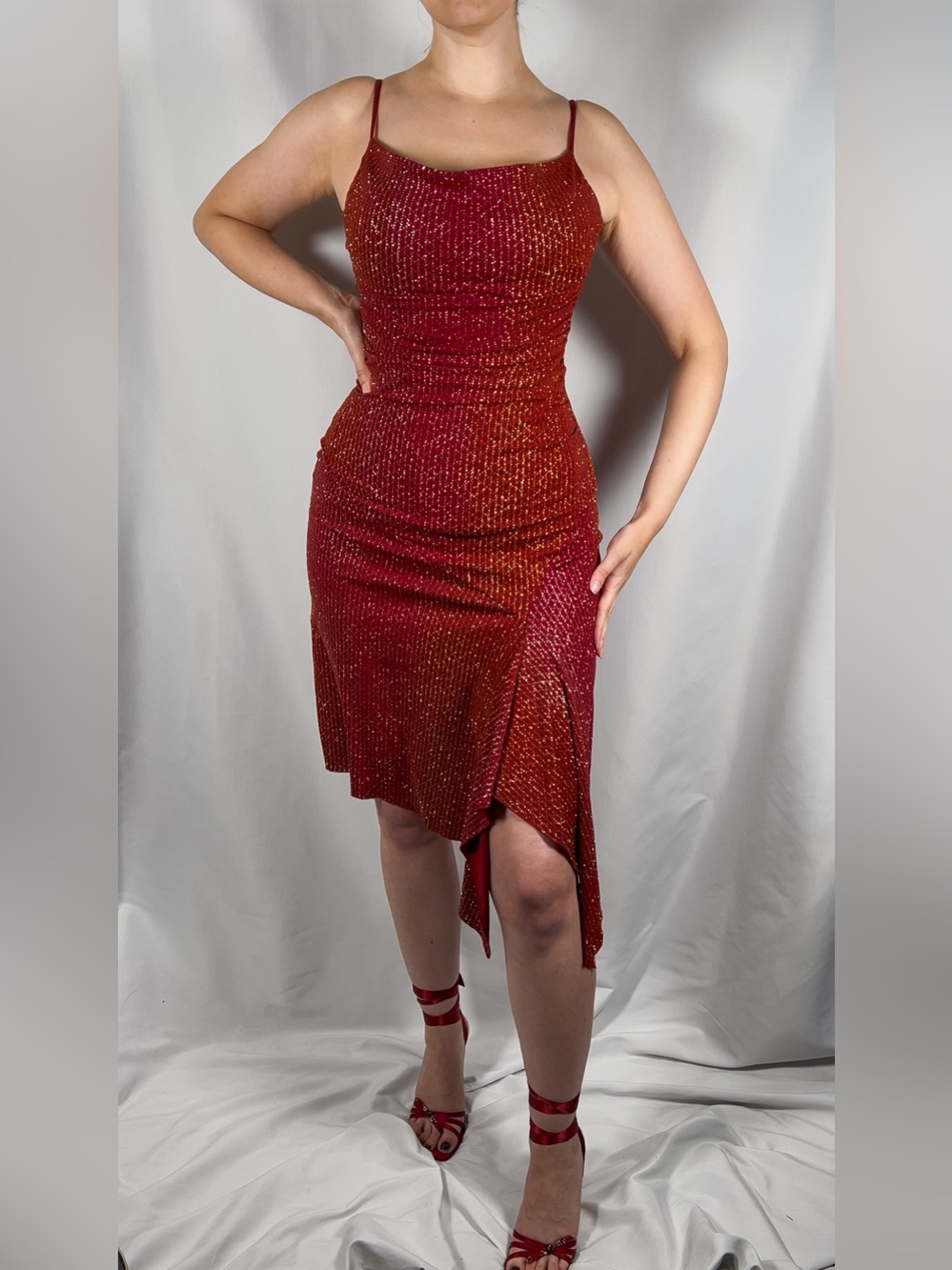 Y2K My Michelle Ombré Glitter Party Dress